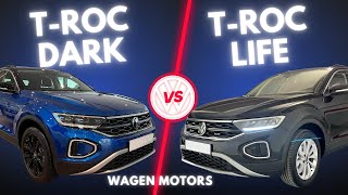 Diferencias entre Volkswagen TRoc Dark y TRoc Life  Wagen Motors  En español [upl. by Shyamal]