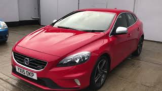 1515 Volvo V40 RDesign Nav D2 finished in Passion Red [upl. by Lerad]