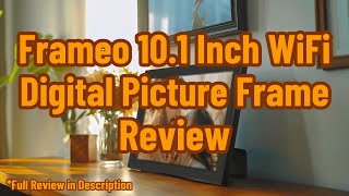 Frameo 101 Inch WiFi Digital Picture Frame Review [upl. by Qerat]