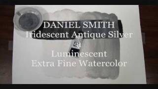 Iridescent Antique Silver a Luminescent Watercolor by DANIEL SMITH [upl. by Glorianna749]