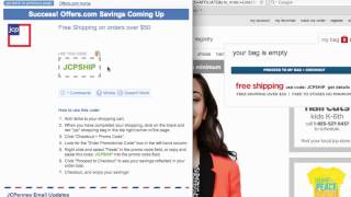 JCPenney Coupon Code 2013  How to use Promo Codes and Coupons for JCPenneycom [upl. by Akenot78]