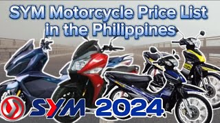 SYM Motorcycle Price List in the Philippines [upl. by Giulia]