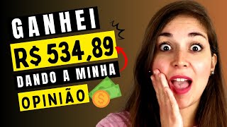 Como ganhei R 53489 respondendo pesquisas remuneradas Renda extra online Attapoll [upl. by Netniuq]