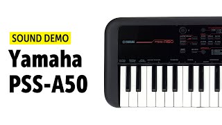 Yamaha PSS A50 Sound Demo no talking [upl. by Nrev]