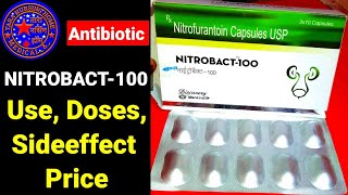 Nitrobact100 Nitrobact capsules use in hindi nitrobact of benefits Dosessideeffect Nitrofurantoin [upl. by Ilojne4]