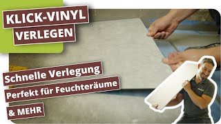 Klick Vinyl im Badezimmer verlegen [upl. by Ehcadroj285]