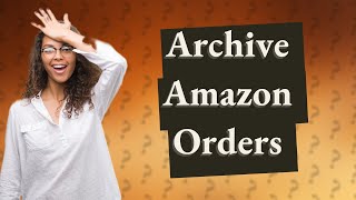 How do I delete my purchase history on Amazon on my iPhone [upl. by Atiuqihs]