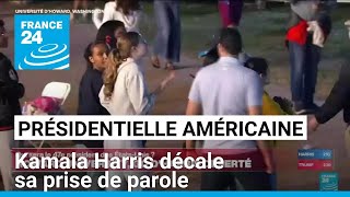 Présidentielle américaine  Kamala Harris décale sa prise de parole • FRANCE 24 [upl. by Itsrik757]