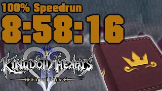 Kingdom Hearts 2 FM 100 Journal Speedrun in 85816 [upl. by Ephrayim]