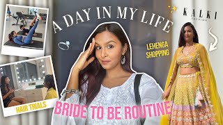 My BRIDE TO BE Routine🤍💍✨  A Day In My Life mridulsharma [upl. by Reggy145]