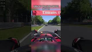 Race WITHOUT TRACTION CONTROL in F1 22 shorts [upl. by Aranahs]