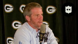 Brett Favres FIRST Retirement Press Conference  NFL Throwback [upl. by Relyt]