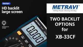 Metravi XB 33CF Digital TRMS Multimeter  Demo for Backlight Options [upl. by Nasah]