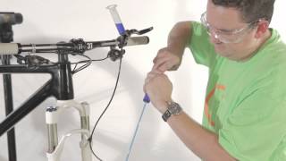 Bleeding the Magura hydraulic disc brake [upl. by Honig40]