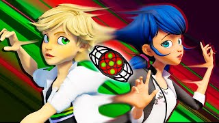 Miraculous Ladybug ADN SYNTH  Marinette x Adrien transformation ADRINETTE as CatBug [upl. by Besse625]