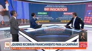 Plebiscito de salida ¿Quiénes recibirán financiamiento para la campaña T13TeExplica [upl. by Halian]