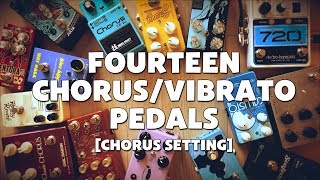 14 ChorusVibrato Pedal Shootout Chorus Setting [upl. by Alenson99]