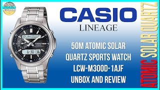 Small But Mighty  Casio Lineage 50m Atomic Solar Quartz LCWM300D1AJF Unbox amp Review [upl. by Marlyn]