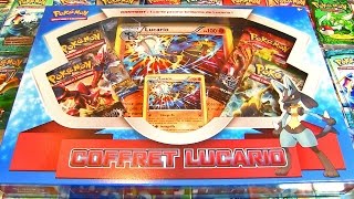 Ouverture du Coffret Pokémon LUCARIO FR  UNE BOX POKEMON BADASS [upl. by Elocen]