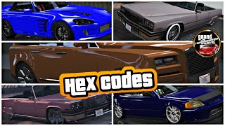 20 Amazing Custom Crew Colors in GTA Online With RGBHex Codes [upl. by Aznecniv]