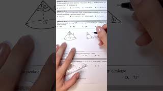 Zadanie 23 maj 2016 CKE matura z matematyki stereometria matematykagryzie [upl. by Esiled]