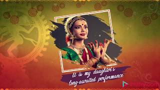 Arangetram Video Invitation Template  Arangetram Invitation  Inviter [upl. by Humfrey]