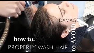 how to PROPERLY shampoo hair to avoid damage [upl. by Dun]