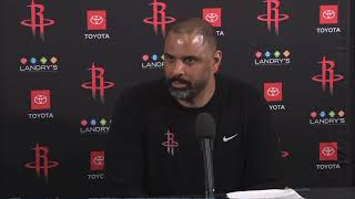 Ime Udoka PostGame Interview  Houston Rockets vs Oklahoma City Thunder [upl. by Emmye815]