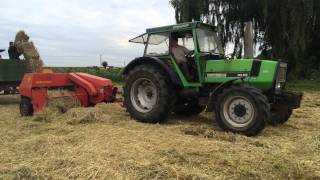 Heu pressen mit Deutz DX 85 und Welger AP 41 [upl. by Thecla254]