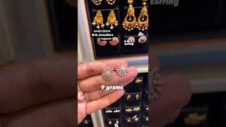 ✨👌 Beautiful latest trending 4 in 1 gold stud earrings only 9 grams studs viralvideo jewellery [upl. by Nodal67]