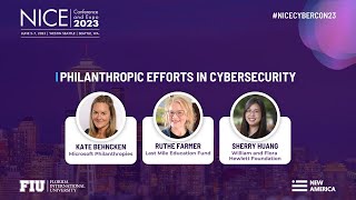 Philanthropic Efforts in Cybersecurity  NICE Conference and Expo 2023 [upl. by Eiramadnil]