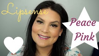 Peace Pink Lipsense  How to apply and first impression  Melissa Chee [upl. by Idel]