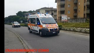 Ambulanza Seregno Soccorso  Automedica 118 Milano in emergenza  Italian Ambulance Responding [upl. by Dadelos]