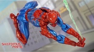 Very Cool Frustrating Too  Amazing Yamaguchi SpiderMan 20 Mark IV Armor Revoltech Figure Review [upl. by Yenobe51]