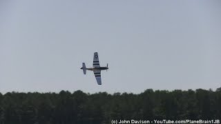 2017 Wings Over Wayne Airshow  Quicksilver P51D Mustang [upl. by Norb884]