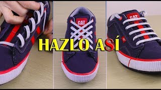 Como atar tus cordones de forma distinta  3 maneras de amarrar tus agujetas con mucho STYLE [upl. by Heaps]