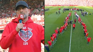 🔴 Jurgen Klopp Emotional Farewell at Liverpool 😢😢  Klopp Goodbye Speech to Fans  Guard of Honour [upl. by Tteirrah]