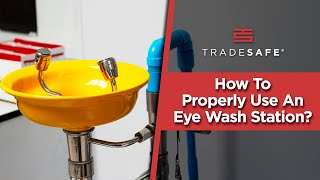 How To Use Eye Wash Station Prevent Serious Eye Injury [upl. by Ekusuy]