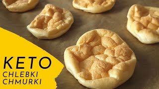 KETO chlebek jak chmurka tylko 3 składniki i pieczywo gotowe 😋😍 Chlebki chmurki [upl. by Bigelow]