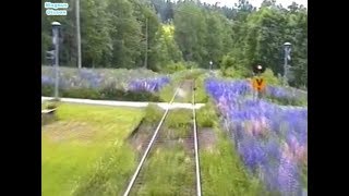 Sweden Inland Railway FILIPSTAD  KRISTINEHAMN 2005 Train Drivers Cab View from Y1 1306 [upl. by Daniela]