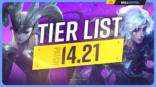 NEW TIER LIST for PATCH 1421  League of Legends [upl. by Amatruda]