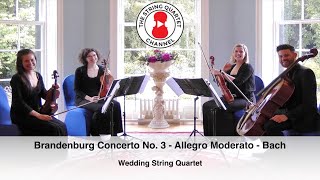 Brandenburg Concerto No 3  Allegro Moderato Johann Sebastian Bach Wedding String Quartet [upl. by Perreault]