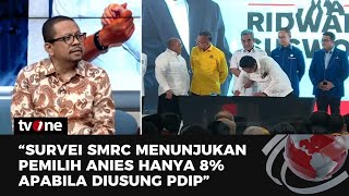 Qodari Ungkap Hasil Survei Anies Apabila Diusung PDIP  tvOne [upl. by Lust]