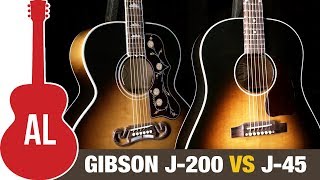 J200 vs J45  Whats the Best Gibson Acoustic [upl. by Uamak]