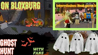 Playing the NEW Ghost Hunt Game on Bloxburg WITH FANS [upl. by Sig]