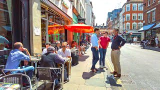 London Walk of Soho Summer Streets [upl. by Aylmer]