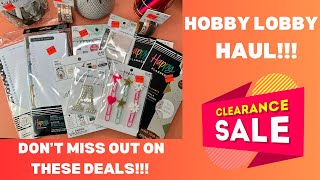 Hobby Lobby Summer Clearance HaulHappy Planner Supplies [upl. by Ettezel622]