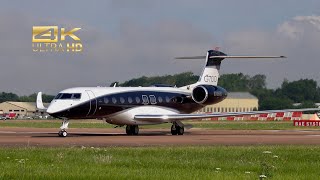 Gulfstream Aerospace G700 N706GD arrival at RAF Fairford RIAT 2024 AirShow [upl. by Amo]