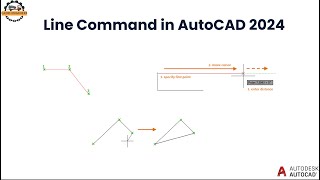 Line Command in AutoCAD 2024 [upl. by Mateo914]