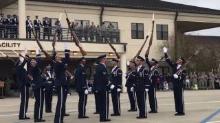 USAF Honor Guard  Keesler AFB Drill Down Feature [upl. by Tiphani747]